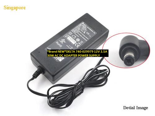 *Brand NEW*DELTA 740-029979 12V 2.5A 30W AC DC ADAPTER POWER SUPPLY